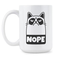 Grumpy Cat Mug Grumpy Cat Nope Coffee Mug