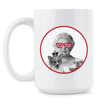 Queen Elizabeth Coffee Mug Her Majesty Cup United Kingdom Mugs and Cups Rest in Peace RIP