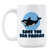 Save the Sea Pandas Killer Whale Coffee Mug Orca Mug