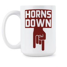 Horns Down Mug Horns Down Oklahoma Horns Down Texas
