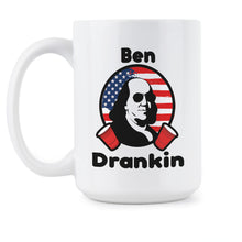 Ben Drankin Mug Ben Franklin Drinking Coffee Mug