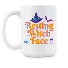 Resting Witch Face Coffee Mug Witches Cup for Halloween Funny Mugs