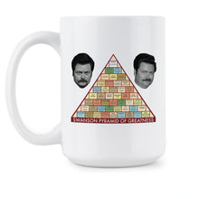 Swanson Pyramid of Greatness Mug Ron Swanson Coffee Mug