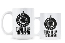 Turn It Up to 11 Funny Rock N Roll Mug
