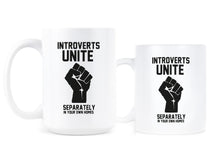 Introverts Unite Separately in Your Homes Mug Introvert Coffee Mug Cup Funny Introvert Gifts
