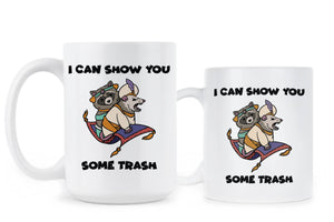 I Can Show You Some Trash Mug Funny Raccoon Coffee Mug Possum Cup