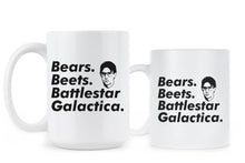 Titles:  Bears Beets Battlestar Galactica Mug Jim Halpert Mug