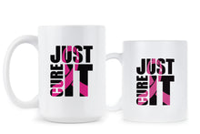Just Cure It Mug Breast Cancer Awareness Mugs Breast Cancer Coffee Mugs