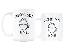 Coffee Cats and Chill Mug Cat and Coffee Mug Cup