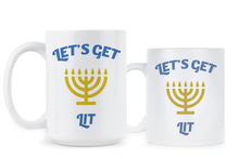 Funny Hanukkah Mugs Lets Get Lit Hanukkah Chanukah Coffee Mugs