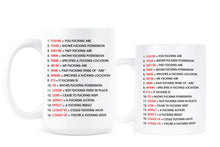 Angry Grammar Mug Funny Curse Coffee Mugs