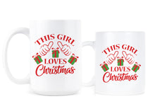 This Girl Loves Christmas Mug Just a Girl Who Loves Christmas Cup Xmas Coffee Mugs