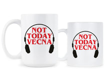 Not Today Vecna Mug With Headphones Coffee Cup