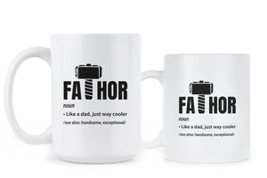 Fa Thor Funny Father Coffee Mug Dad Hero Mug