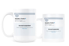Trump Suspended Mug Account Suspended Coffee Cup Ban Banned