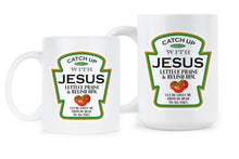 Catch Up With Jesus Cup Funny Christian Coffee Mugs
