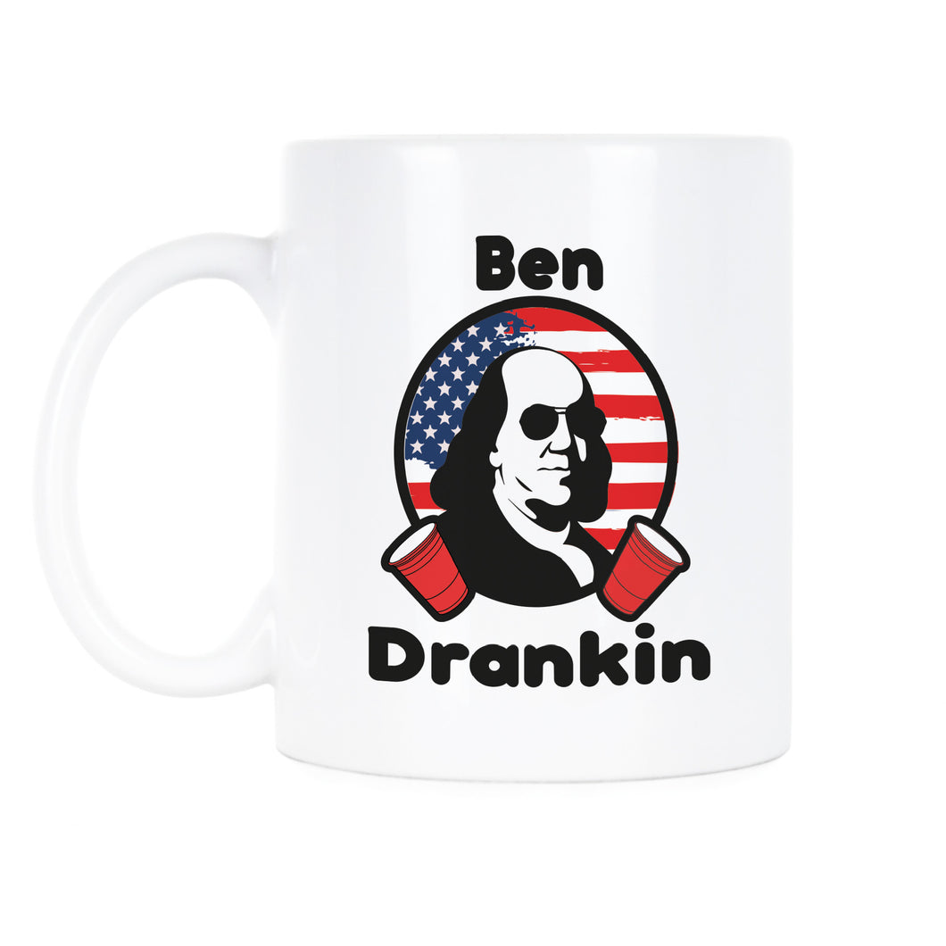 Ben Drankin Mug Ben Franklin Drinking Coffee Mug