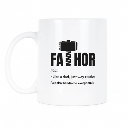 Fa Thor Funny Father Coffee Mug Dad Hero Mug