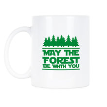 May the Forest Be With You Coffee Mug Funny Camping Coffee Cup Nature Mugs Cups