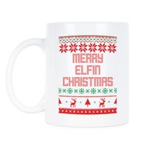 Merry Elfin Christmas Coffee Mug Elf Christmas Mug Funny Christmas Mugs