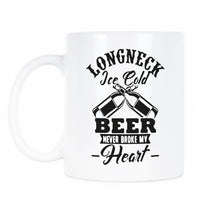 Longneck Ice Cold Beer Coffee Mug Long Neck Ice Cold Beer Never Broke My Heart Mug
