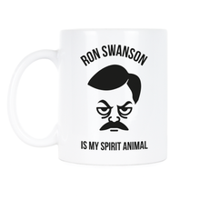 Ron Swanson Mug Ron Swanson Is My Spirit Animal Coffee Mug
