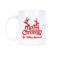 Merry Christmas Ya Filthy Animal Mug Funny Christmas Coffee Mugs
