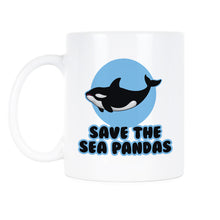 Save the Sea Pandas Killer Whale Coffee Mug Orca Mug