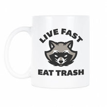 Live Fast Eat Trash Mug Trash Panda Mug Raccoon Mug Funny