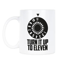 Turn It Up to 11 Funny Rock N Roll Mug