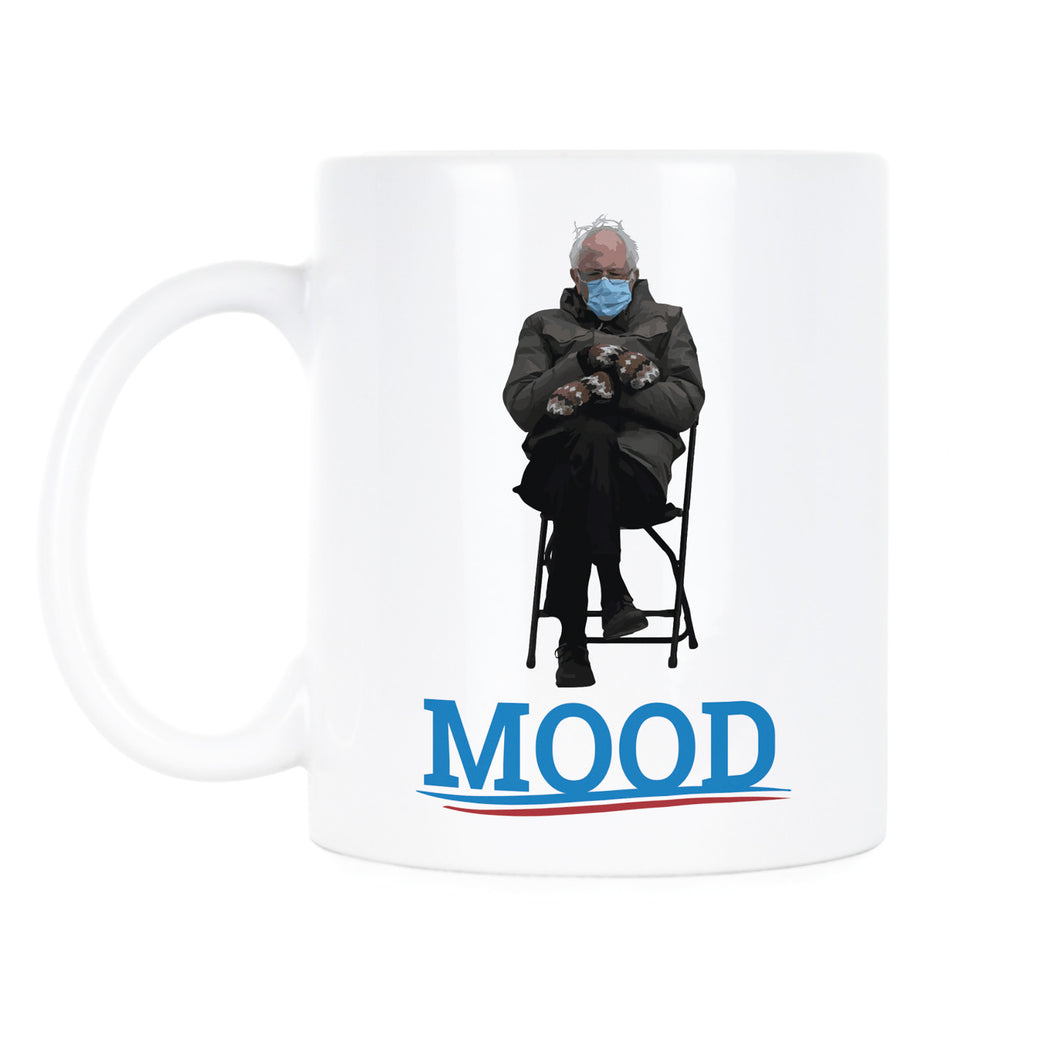 Bernie Mood Mug Bernie Sanders Mittens Coffee Mug Bernie Inauguration Cup