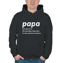 Papa Hoodie Papa Like A Grandpa Only Cooler Funny Grandpa Hoodie