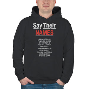 Black Lives Matter Hoodies Say Their Names Hoodie