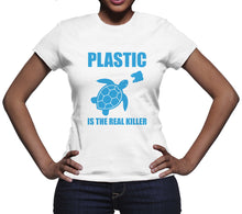 Plastic is the Real Killer Tshirt Protect Our Oceans Tee Shirt Save The Turtles Shirt