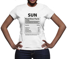 Sun Nutrition Facts Shirt Funny Beach Shirts