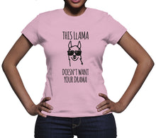 This Llama Doesnt Want Your Drama Shirt Tshirt Funny Llama Shirt No Drama Llama