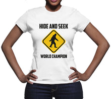 Funny Sasquatch Tshirt Hide and Seek Champion Shirt Bigfoot