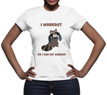 Funny Raccoon Shirt I Workout So I Can Eat Garbage Raccoons Shirt