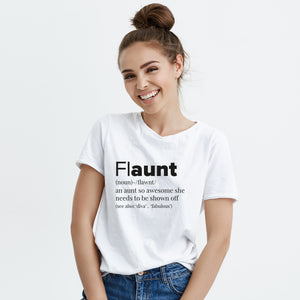 Aunt Shirt Flaunt Awesome Aunt Shirt Auntie Tshirt