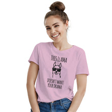 This Llama Doesnt Want Your Drama Shirt Tshirt Funny Llama Shirt No Drama Llama