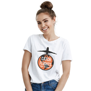 Catch Flights Not Feelings Tee World Traveler Tshirt