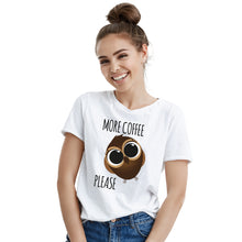 Funny Owl Shirt More Coffee Please Owls Cute Owl T-Shirt