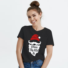 Where My Ho's At Santa Claus Shirt Funny Christmas T Shirts