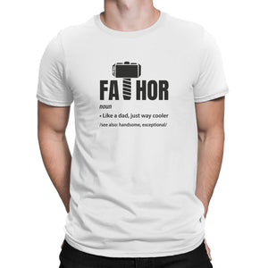 Fa Thor T Shirt Fa-thor Like Dad Just Way Mightier Hero T Shirts