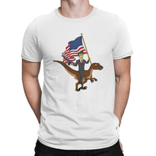 Ronald Reagan Riding a Velociraptor Shirt Funny Reagan Shirt