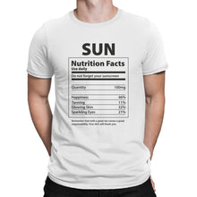 Sun Nutrition Facts Shirt Funny Beach Shirts