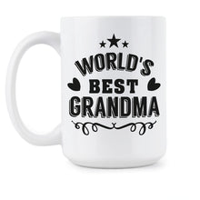 Worlds Best Grandma Mug Grandmother Coffee Mug Best Grandma Mug