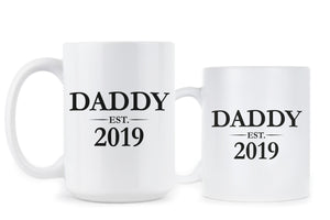 Daddy est 2019 Mug Dad Established 2019 Mug New Father Mug