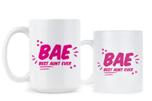 BAE Best Aunt Ever Mug Aunt Coffee Mug Auntie Mug Cup