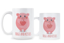 Pig Coffee Mug Hogs and Kisses Cute Pig Mug Cup